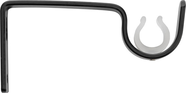 Изображение товара Карниз для штор Sundays Home Цилиндр Раздвижной 25/28мм 1-рядный (черный матовый, 2-3.6м)