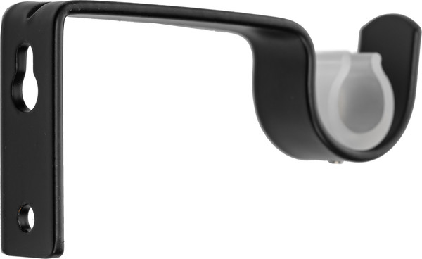 Изображение товара Карниз для штор Sundays Home Цилиндр Раздвижной 25/28мм 1-рядный (черный матовый, 2-3.6м)