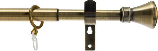 Изображение товара Карниз для штор Sundays Home Люксор Раздвижной 16/19мм 1-рядный (антик, 1.6-3м)