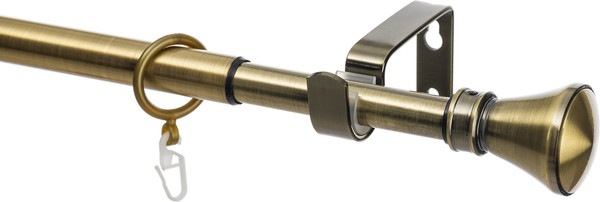 Изображение товара Карниз для штор Sundays Home Люксор Раздвижной 16/19мм 1-рядный (антик, 1.6-3м)