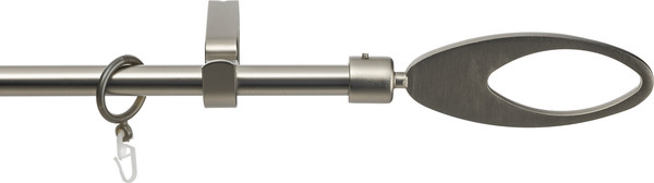 Изображение товара Карниз для штор Sundays Home Лайт Эллипс 16мм однорядный (сатин, 2.4м)