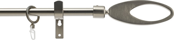 Изображение товара Карниз для штор Sundays Home Лайт Эллипс 16мм однорядный (сатин, 2.4м)