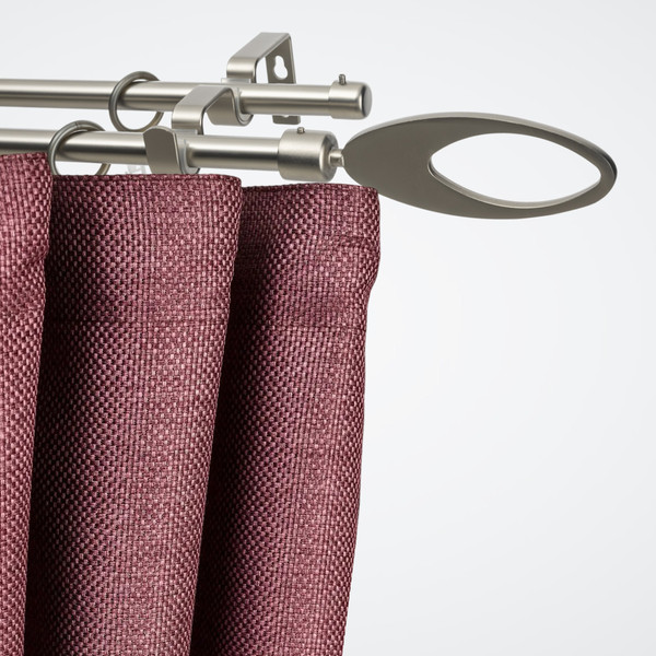 Изображение товара Карниз для штор Sundays Home Лайт Эллипс 16мм+16мм двухрядный (сатин, 2м)