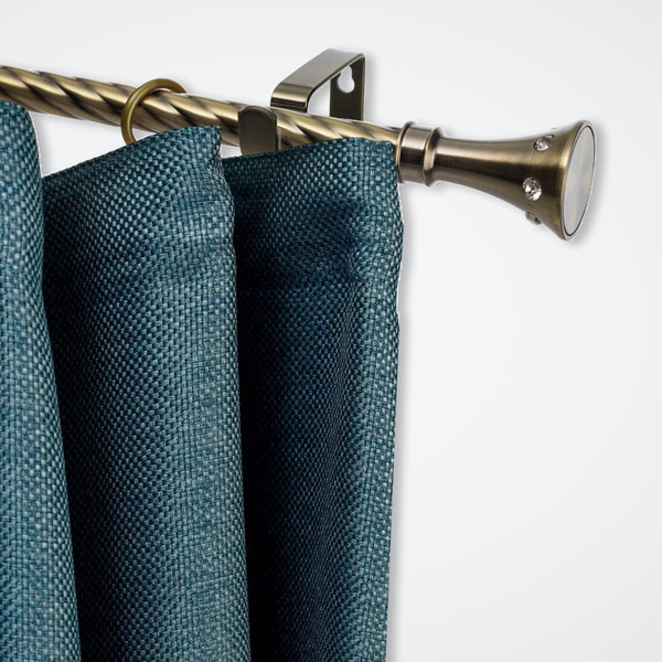 Изображение товара Карниз для штор Sundays Home Лайт Эридан 19мм однорядный (витой, антик, 1.6м)