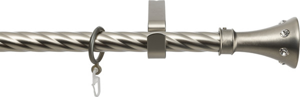 Изображение товара Карниз для штор Sundays Home Лайт Эридан 19мм однорядный (витой,сатин, 1.6м)