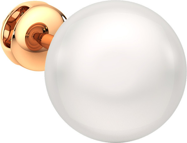 Изображение товара Комплект ювелирных украшений из розового золота ZORKA С жемчугом (колье 530020.9K.R 38см, моносерьга 310668.9K.R.SP)