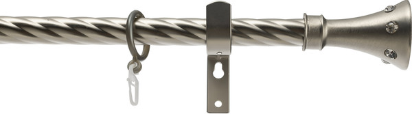 Изображение товара Карниз для штор Sundays Home Лайт Эридан 19мм однорядный (витой, сатин, 2м)