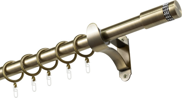 Изображение товара Карниз для штор Sundays Home Волна Имидж 25мм однорядный (антик, 2.4м)