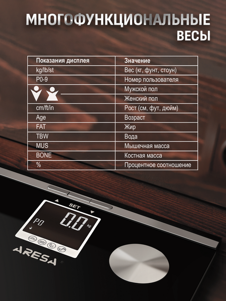 Изображение товара Напольные весы электронные Aresa AR-4403 (SB-306)