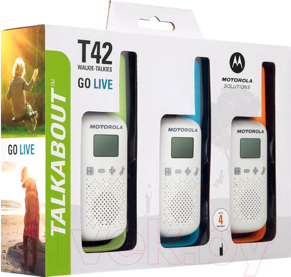 Изображение товара Комплект раций Motorola Talkabout T42 Triple (3шт)
