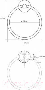 Изображение товара Кольцо для полотенца Bemeta White 104104064