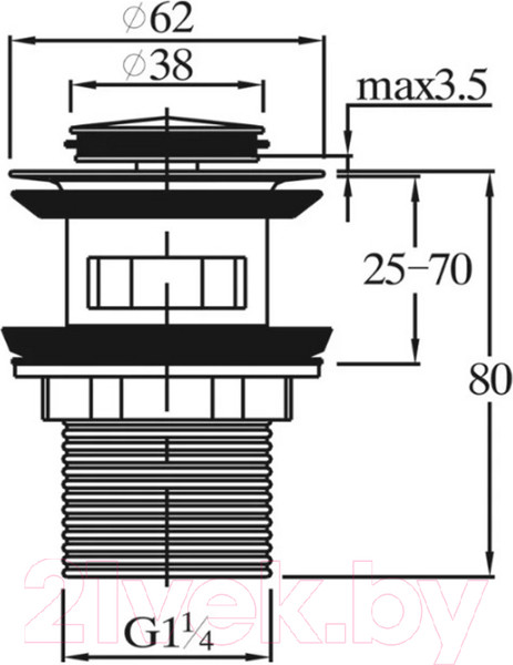 Изображение товара Выпуск сифона Tim BAR0801B