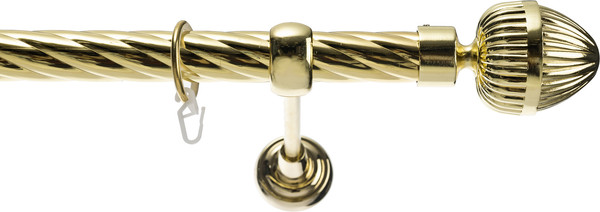 Изображение товара Карниз для штор Sundays Home Шайн Одеон 25мм однорядный (золото, 3м)