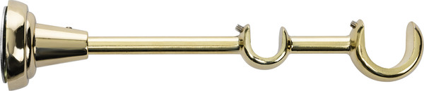 Изображение товара Карниз для штор Sundays Home Шайн Одеон 25мм+16мм двухрядный (золото, 1.6м)