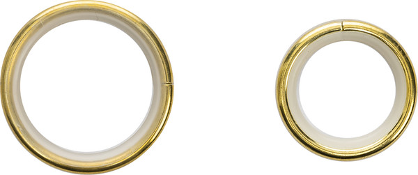 Изображение товара Карниз для штор Sundays Home Шайн Одеон 25мм+16мм двухрядный (золото, 1.6м)