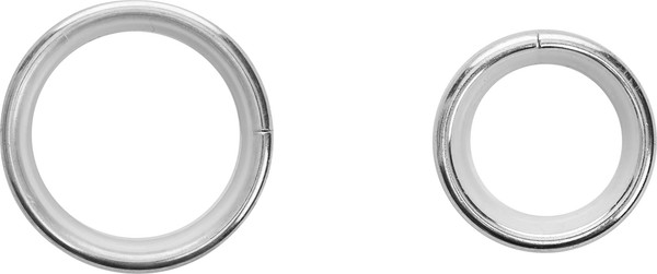 Изображение товара Карниз для штор Sundays Home Шайн Одеон 25мм+16мм двухрядный (хром, 2м)