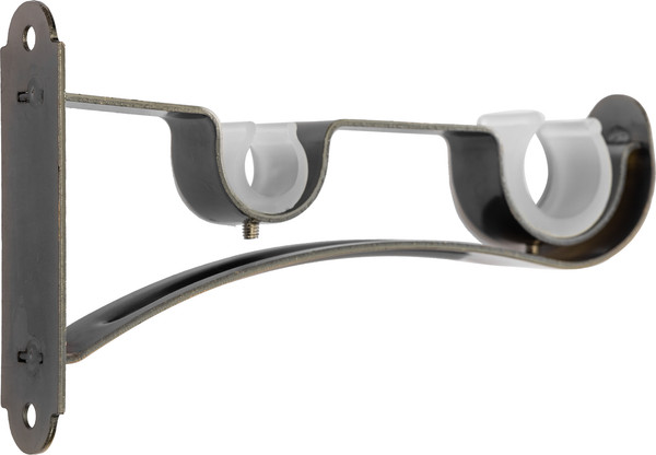 Изображение товара Карниз для штор Sundays Home Волна Имидж 25мм+16мм двухрядный (антик, 3м)