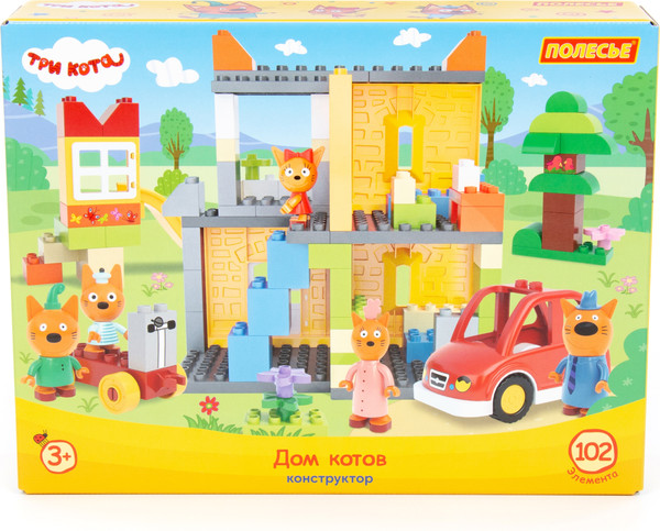 Изображение товара Конструктор Полесье Макси Три кота. Дом котов / 94944