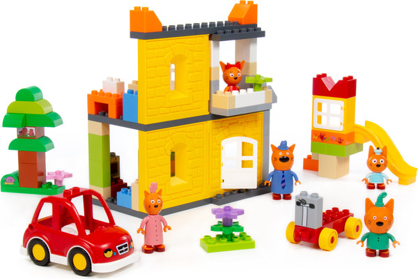 Изображение товара Конструктор Полесье Макси Три кота. Дом котов / 94944