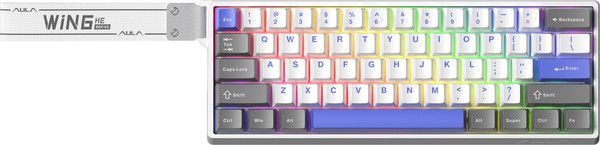 Изображение товара Клавиатура Aula WIN60HE MAX (белый/серый/синий)