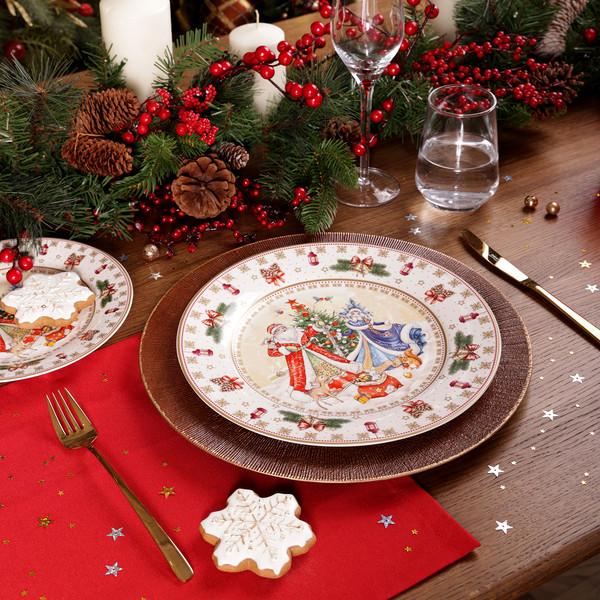 Изображение товара Набор тарелок Lefard Дед Мороз и Снегурочка 85-1712-1