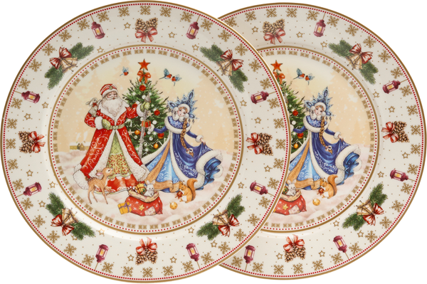 Изображение товара Набор тарелок Lefard Дед Мороз и Снегурочка 85-1712-1