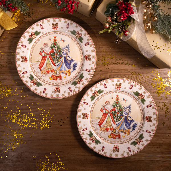 Изображение товара Набор тарелок Lefard Дед Мороз и Снегурочка 85-1712-1
