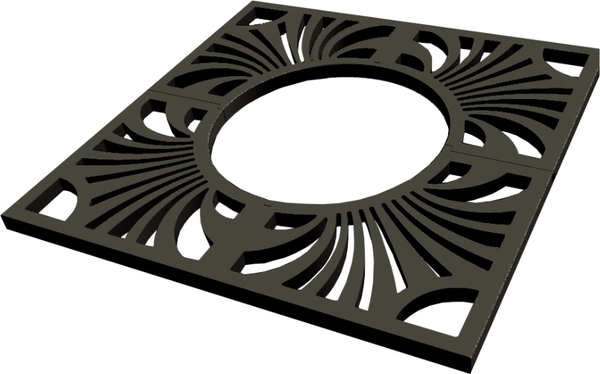 Изображение товара Решетка водоприемная Стандартпарк РП-120.120-60 (черный)