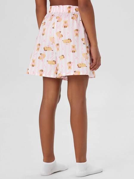 Изображение товара Пижама детская Mark Formelle 567748 (р.164-84, розовая сказка/капибары на розовой полоске)