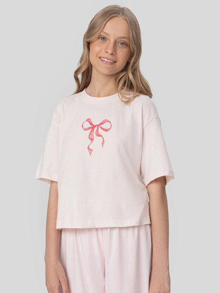 Изображение товара Пижама детская Mark Formelle 567749 (р.110-56, розовый зефир/полоски на зефире)