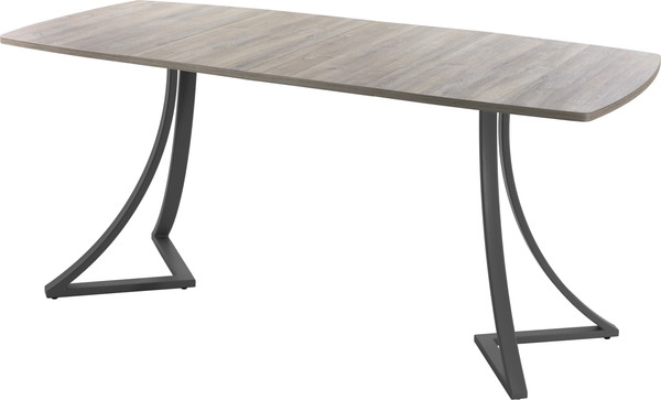 Изображение товара Обеденный стол AMC Elite / Е24(1100) D6 (графит/дуб уайт-ривер песочно-бежевый)