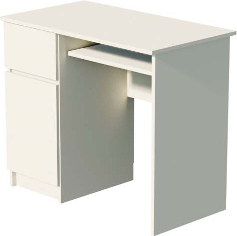 Изображение товара Письменный стол ДСВ Мори МС-1 левый (сатин)