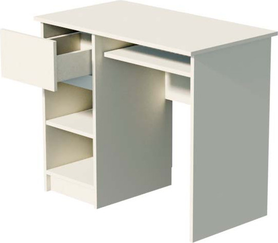 Изображение товара Письменный стол ДСВ Мори МС-1 левый (сатин)