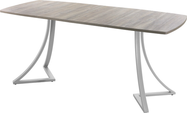 Изображение товара Обеденный стол AMC Elite / Е24(1100) D6 (серебро/дуб уайт-ривер песочно-бежевый)