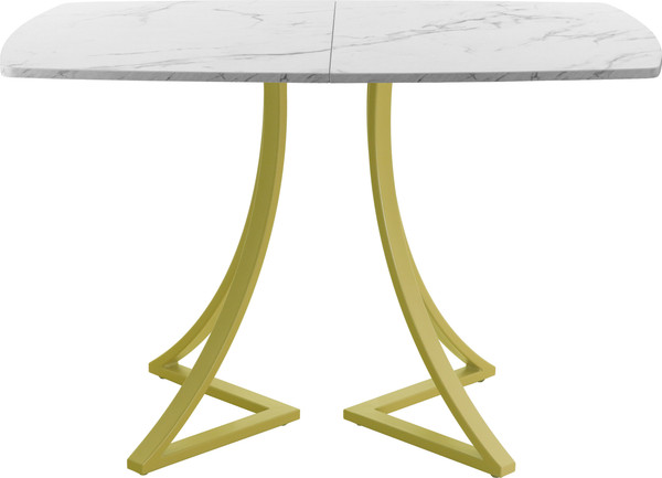 Изображение товара Обеденный стол AMC Elite / Е24(1100) D6 (золото/мрамор кристалл)
