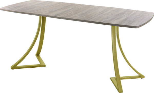 Изображение товара Обеденный стол AMC Elite / Е24(1100) D6 (золото/дуб уайт-ривер песочно-бежевый)