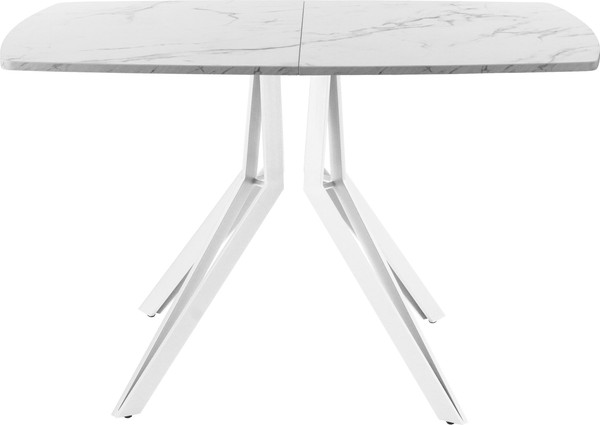 Изображение товара Обеденный стол AMC Elite / Е21(1100) D6 (белый/мрамор кристалл)
