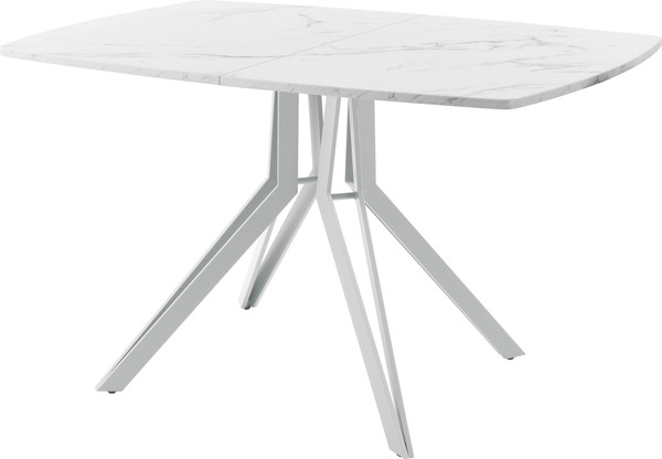 Изображение товара Обеденный стол AMC Elite / Е21(1200) D6 (серебро/мрамор кристалл)