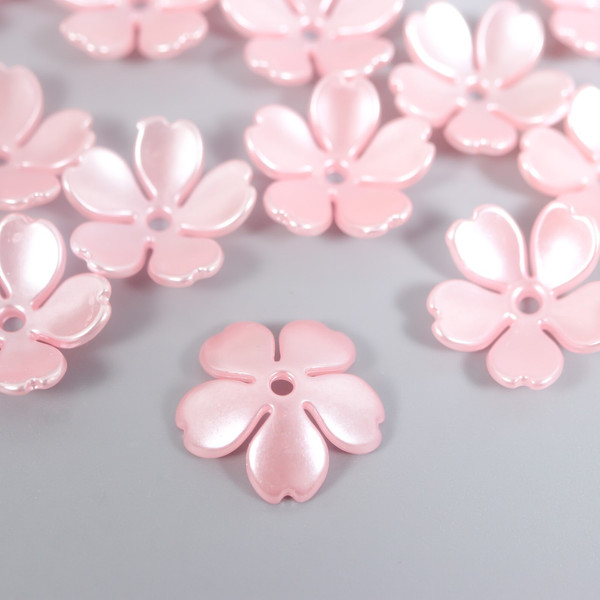 Изображение товара Набор бусин декоративных Арт Узор Цветочек жемчужный / 9104583