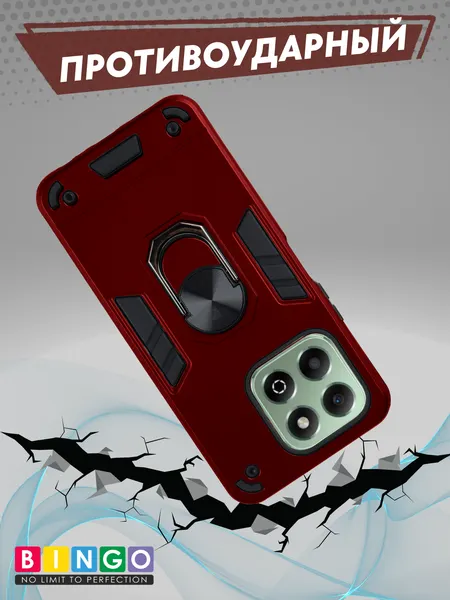 Изображение товара Чехол-накладка Bingo Warrior для Honor X5b/X5b Plus (красный)