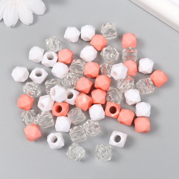 Изображение товара Набор бусин декоративных Арт Узор Кристалл многогранник / 9468743