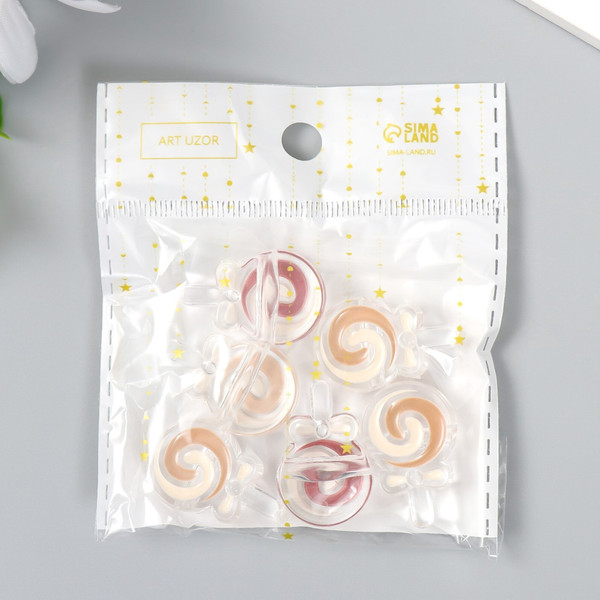 Изображение товара Набор бусин декоративных Арт Узор Кофейный аромат Леденец на палочке / 10883591