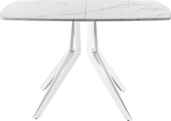 Изображение товара Обеденный стол AMC Elite / Е21(1200) D6 (белый/мрамор кристалл)