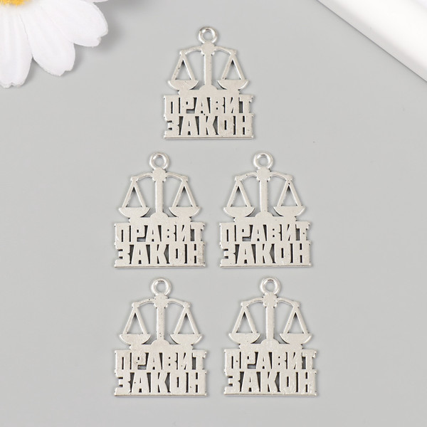 Изображение товара Набор подвесок декоративных Арт Узор Юрист: Правит закон / 10883621