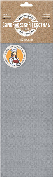 Изображение товара Кухонный фартук Самойловский текстиль Текстура серая 75x62 / 927789