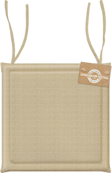 Изображение товара Подушка на стул Самойловский текстиль Текстура бежевая 40x40 / 927792