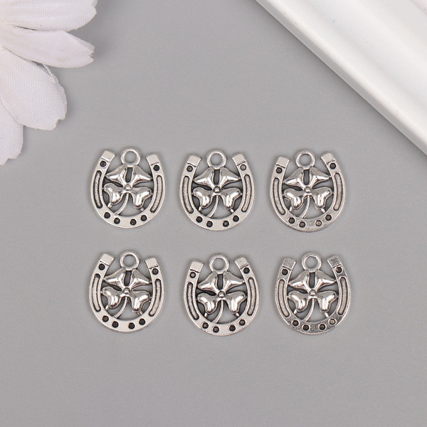 Изображение товара Набор подвесок декоративных Арт Узор Подкова с клевером / 10473381