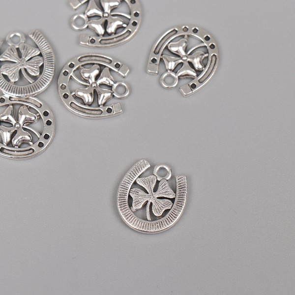 Изображение товара Набор подвесок декоративных Арт Узор Подкова с клевером / 10473381