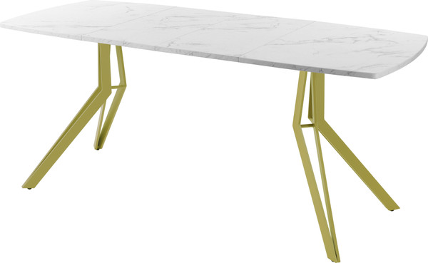 Изображение товара Обеденный стол AMC Elite / Е21(1200) D6 (золото/мрамор кристалл)