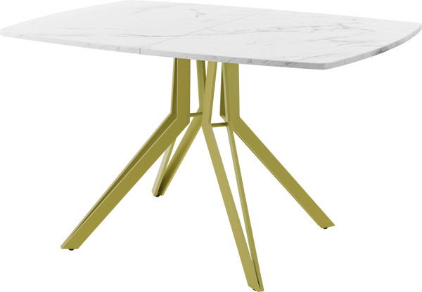 Изображение товара Обеденный стол AMC Elite / Е21(1200) D6 (золото/мрамор кристалл)